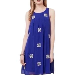 Anthropologie Leifsdottir Amapola beaded swing dress